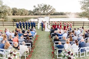 Lake Views Shape Ceremony Moments at Wishing Well Barn Wedding Venue